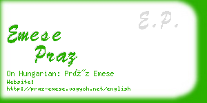 emese praz business card